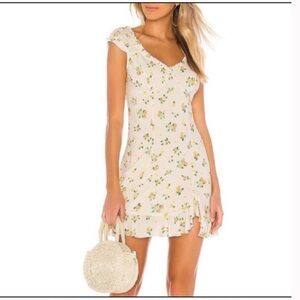 Free People Floral Ruffle Dress